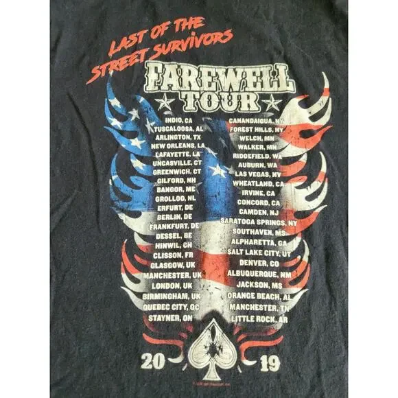 Lynyrd Skynyrd Gildan T Shirt band Farewell tour concert USA 2018-2019 Sz Small - Picture 3 of 8